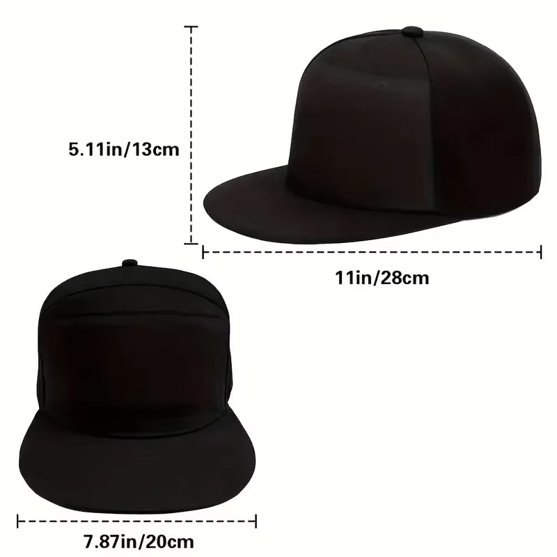2025 New LED Cap, Multi-Language APP Control DIY Editing Light up Cool Hat (Text, Music, Image, Drawing) for Men Women